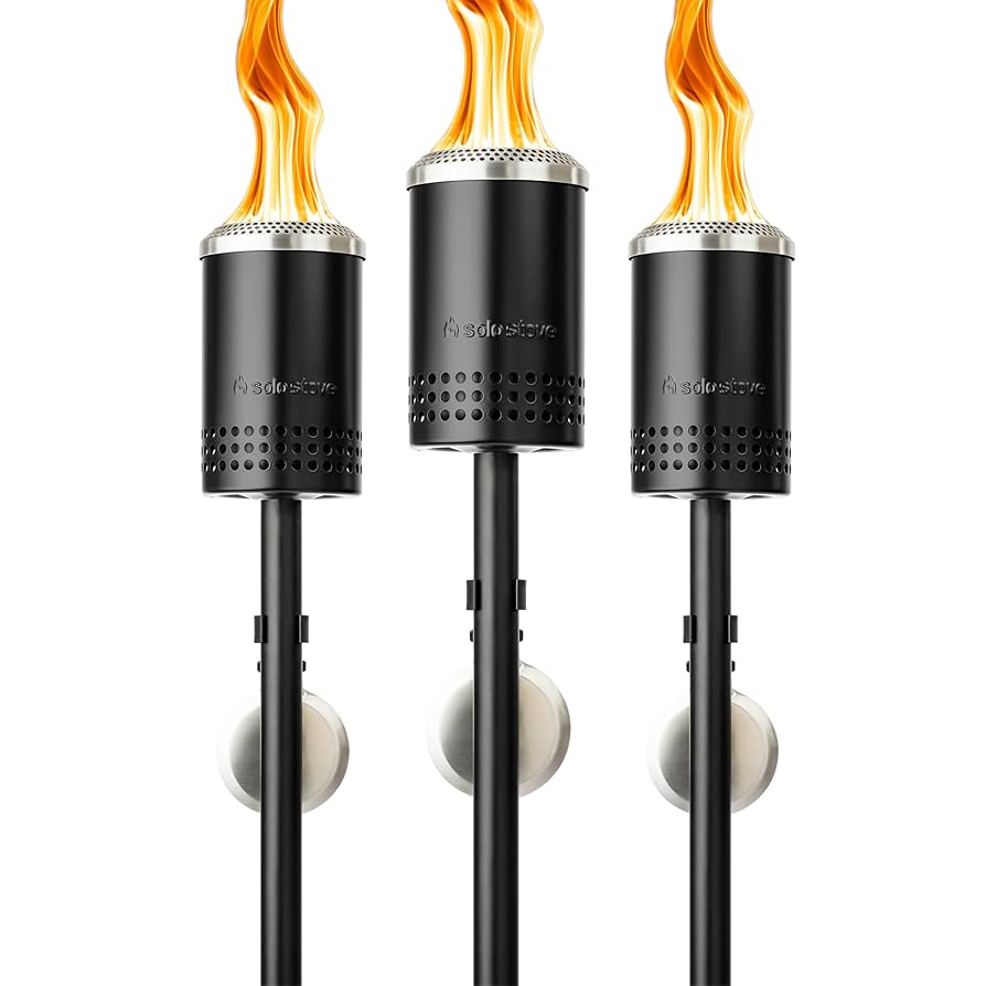 Solo Stove Mesa Torch, 3 Pack | Backyard Torches for Outside